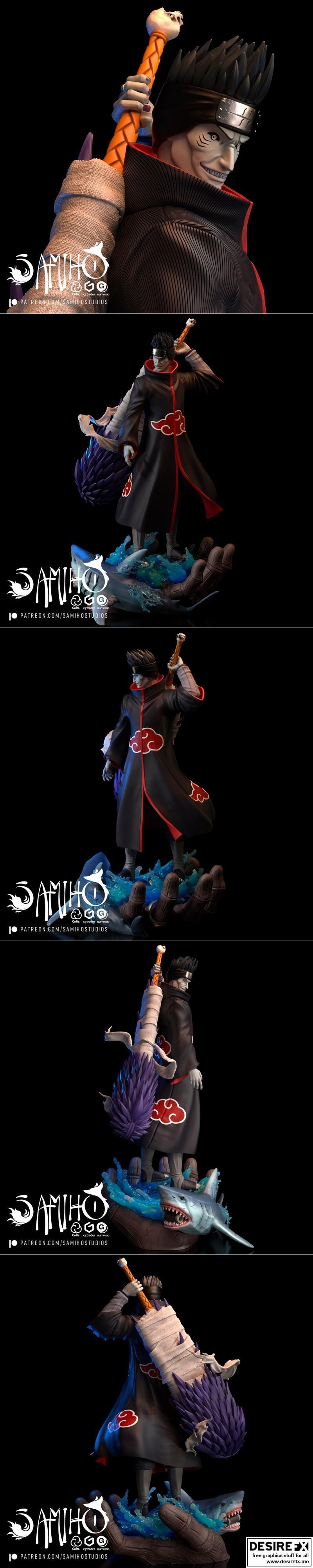 Samiho Studios - 3D打印模型 - 狄斯马（Kisame）|Samiho Studios – Kisame – 3D Print Model STL