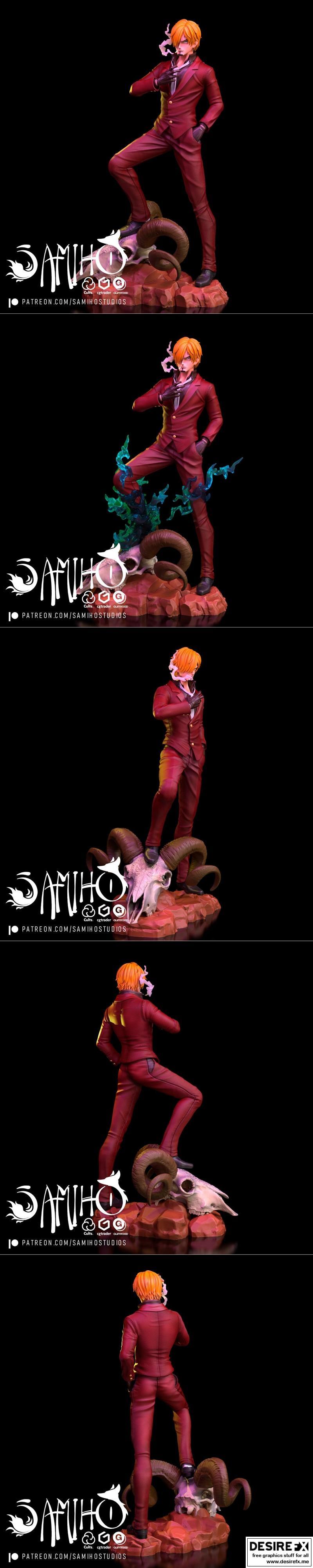 Samiho Studios - 三笠 - 3D打印模型|Samiho Studios – Sanji – 3D Print Model STL