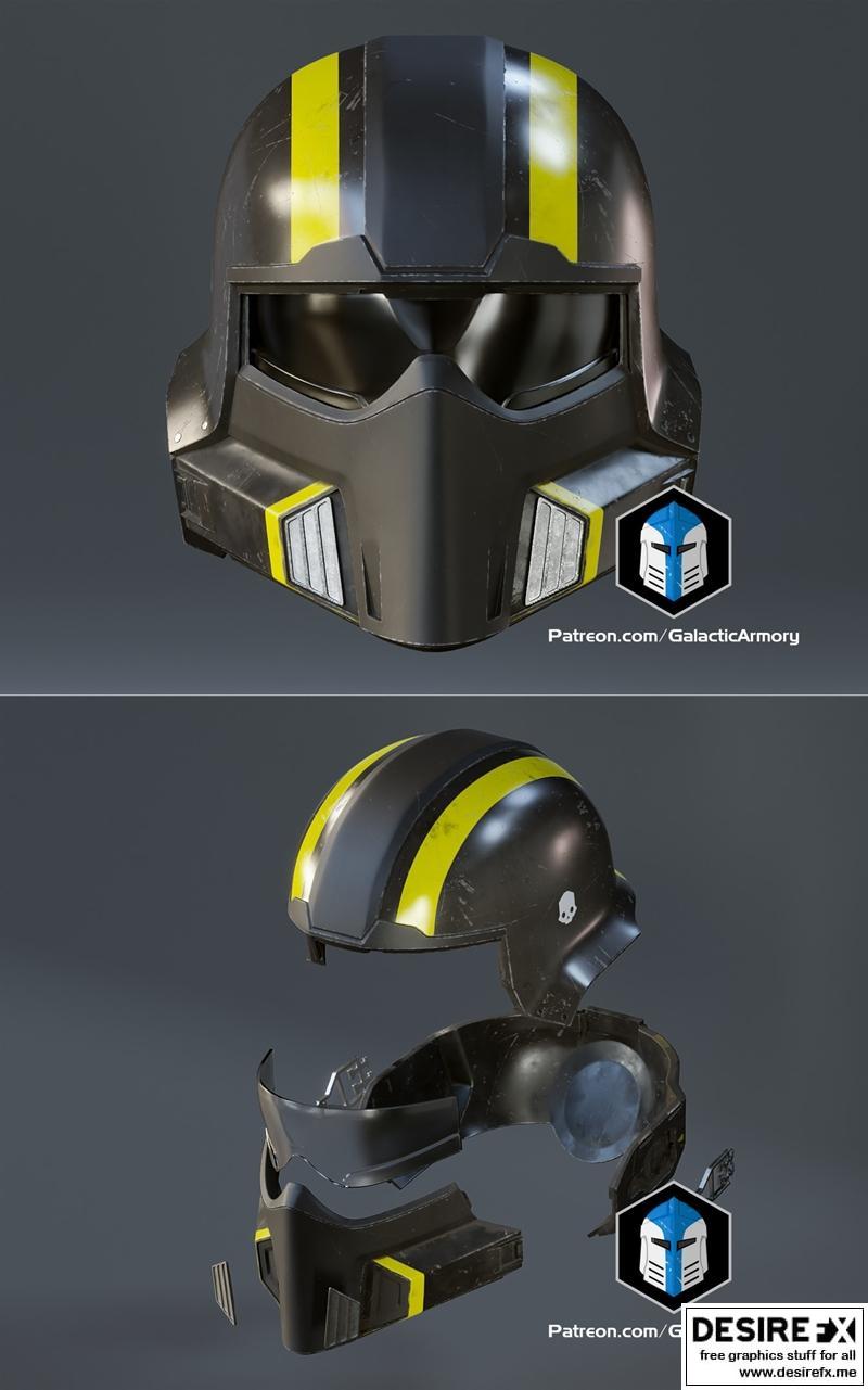 地狱先锋头盔 - B-01战术版 V1 - 3D打印模型|Helldiver Helmet – B-01 Tactical V1 – 3D Print Model STL