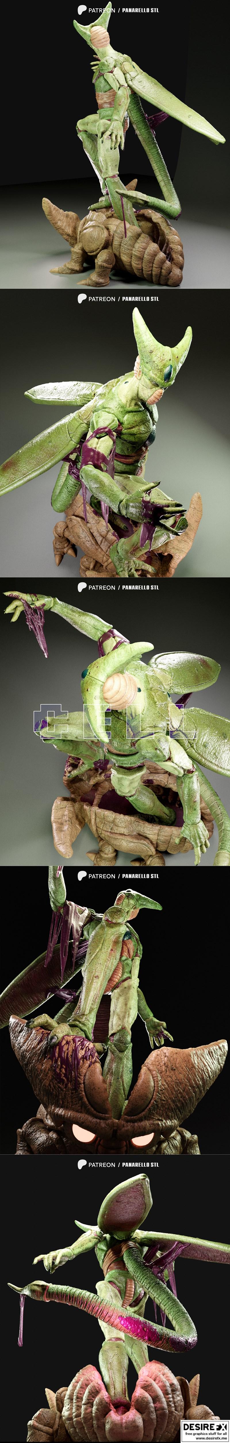 Panarello 3D打印模型：Cell角色立体模型|Panarello – Cell – 3D Print Model STL