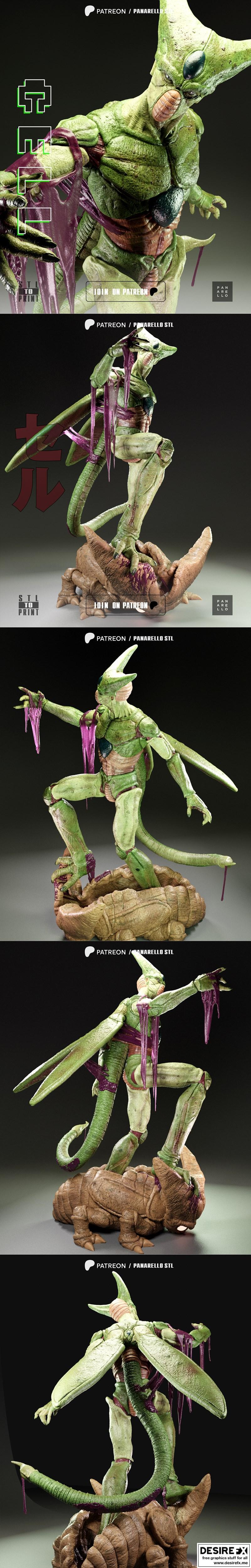 Panarello 3D打印模型：Cell角色立体模型|Panarello – Cell – 3D Print Model STL