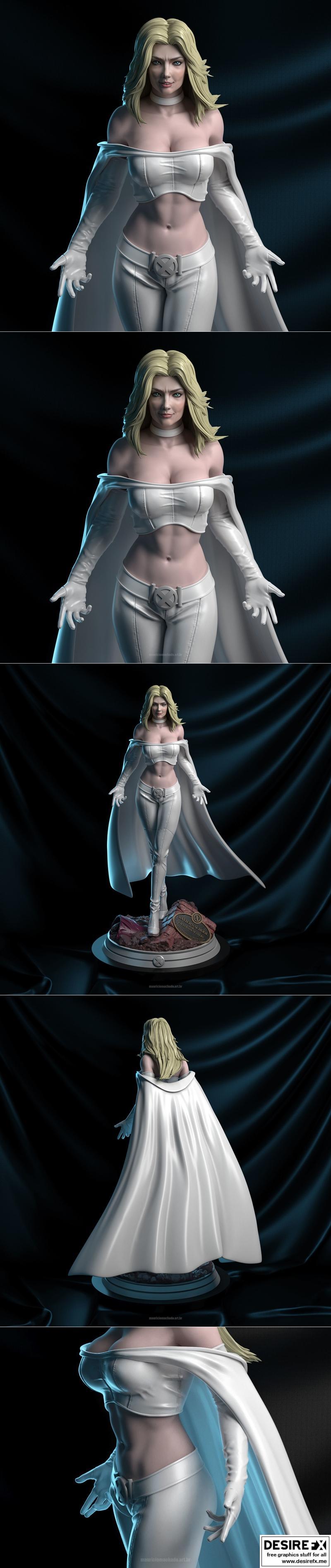 艾玛·弗罗斯特 - X战警 - 3D打印模型|Emma Frost – X-Men – 3D Print Model STL
