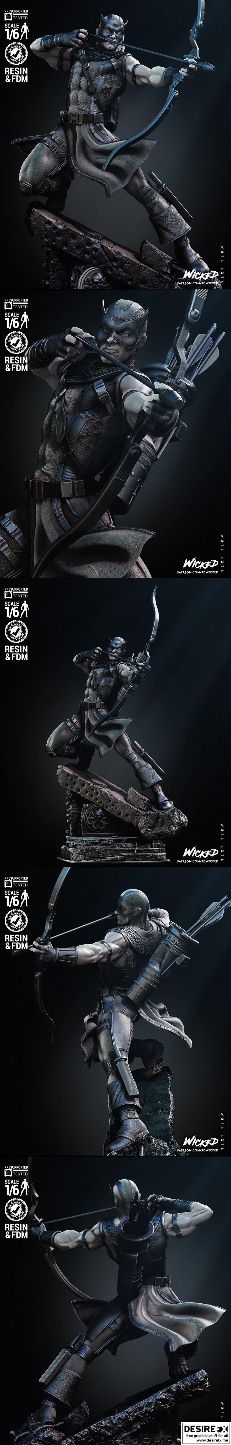 黑寡妇2024雕塑 3D打印模型 STL|Wicked – Hawkeye 2024 Sculpture – 3D Print Model STL