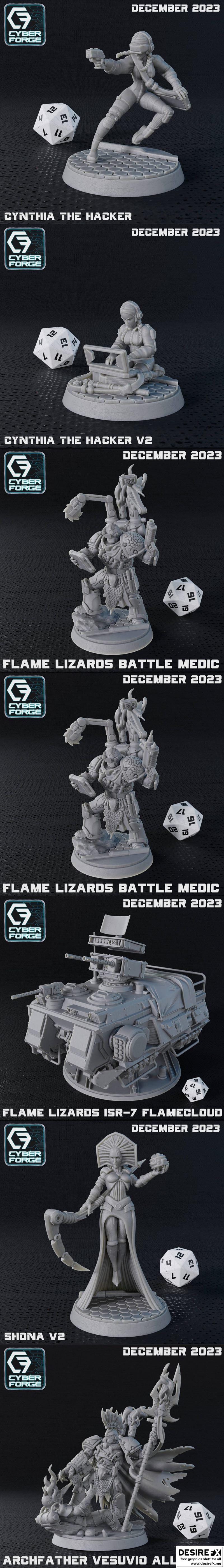 Cyber Forge - 天启冲击 2023 3D打印模型|Cyber Forge – Titan Shock December 2023 – 3D Print Model STL