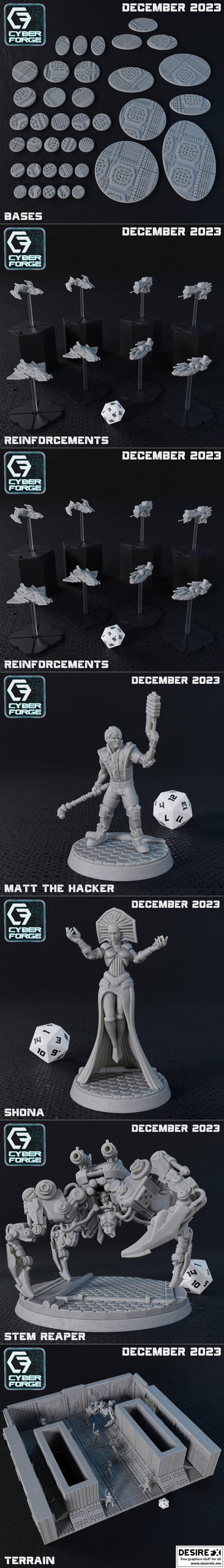 Cyber Forge - 天启冲击 2023 3D打印模型|Cyber Forge – Titan Shock December 2023 – 3D Print Model STL