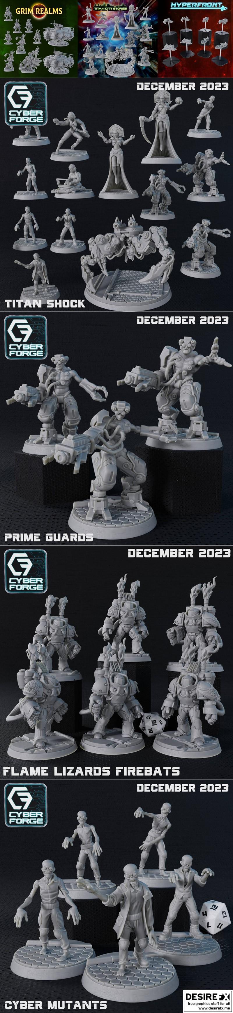 Cyber Forge - 天启冲击 2023 3D打印模型|Cyber Forge – Titan Shock December 2023 – 3D Print Model STL