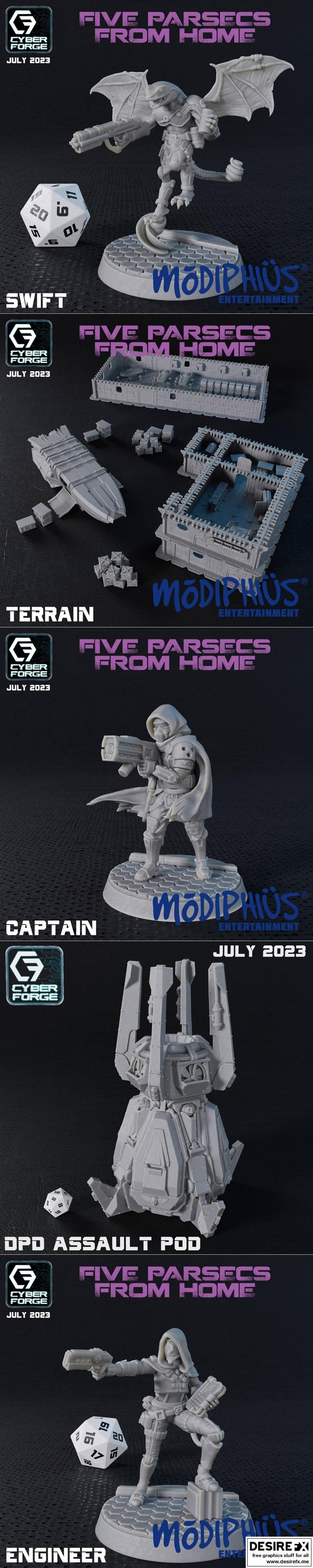 Cyber Forge——五光年之外的3D打印模型|Cyber Forge – Five Parsecs from Home July 2023 – 3D Print Model STL