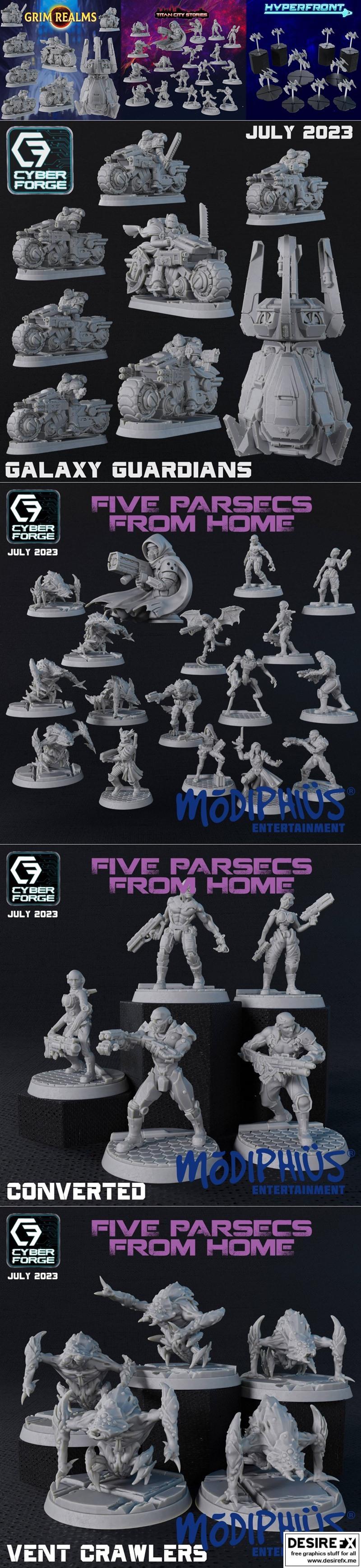 Cyber Forge——五光年之外的3D打印模型|Cyber Forge – Five Parsecs from Home July 2023 – 3D Print Model STL