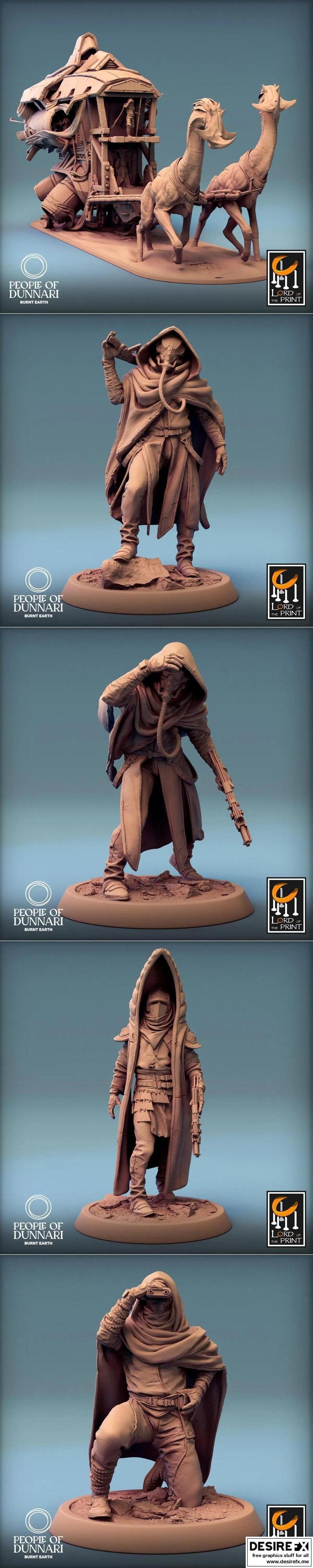 邓纳里之王——《3D打印模型》|Lord of the Print – People Of The Dunnari March 2024 – 3D Print Model STL