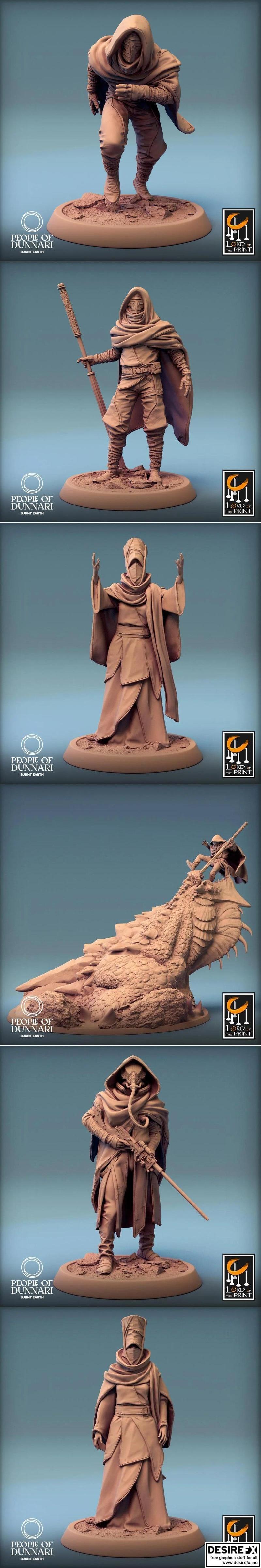 邓纳里之王——《3D打印模型》|Lord of the Print – People Of The Dunnari March 2024 – 3D Print Model STL