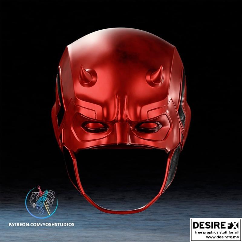 现代勇者头盔 - 3D打印模型|Modern Daredevil Helmet – 3D Print Model STL