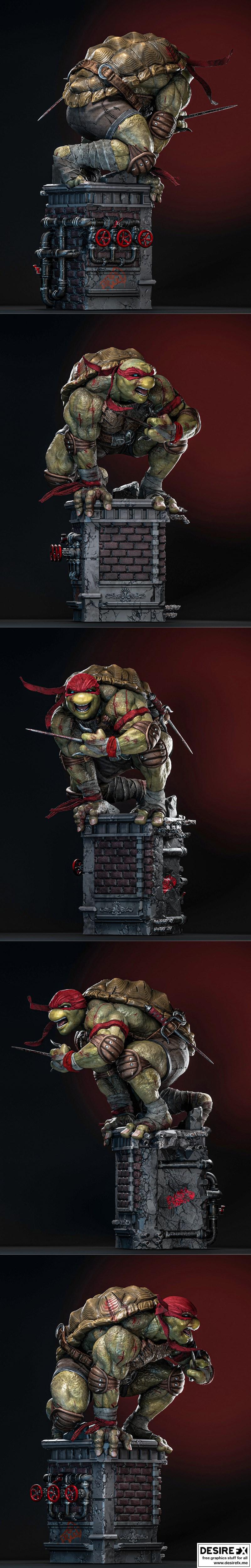 ZEZ工作室 - 《雷帕》3D打印模型|ZEZ Studios – Raph – 3D Print Model STL