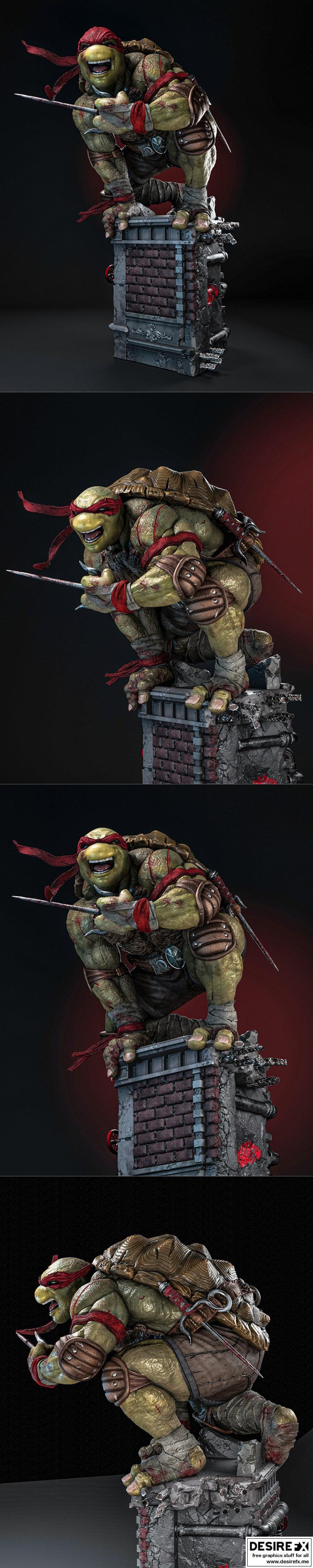 ZEZ工作室 - 《雷帕》3D打印模型|ZEZ Studios – Raph – 3D Print Model STL