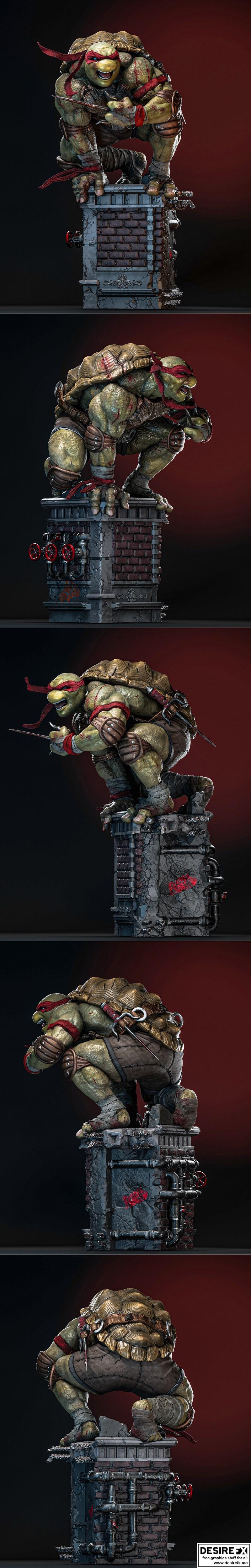 ZEZ工作室 - 《雷帕》3D打印模型|ZEZ Studios – Raph – 3D Print Model STL