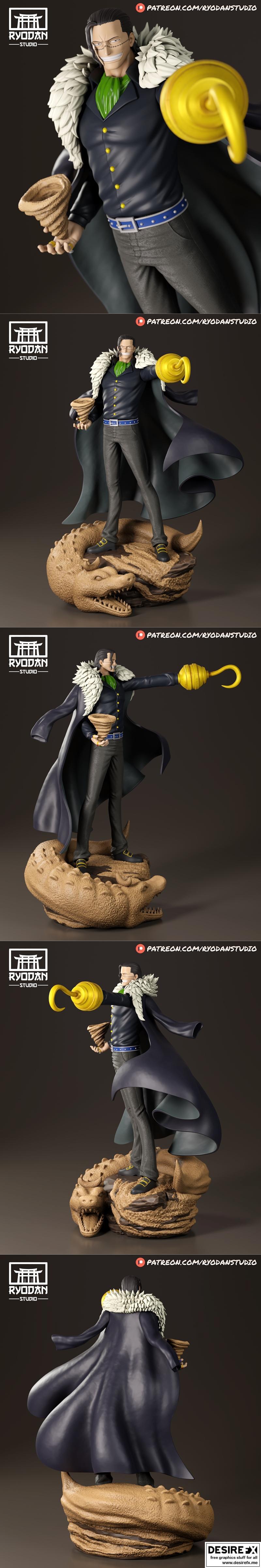 Ryodan Studio 3D打印模型：Sir Crocodile|Ryodan Studio – Sir Crocodile – 3D Print Model STL