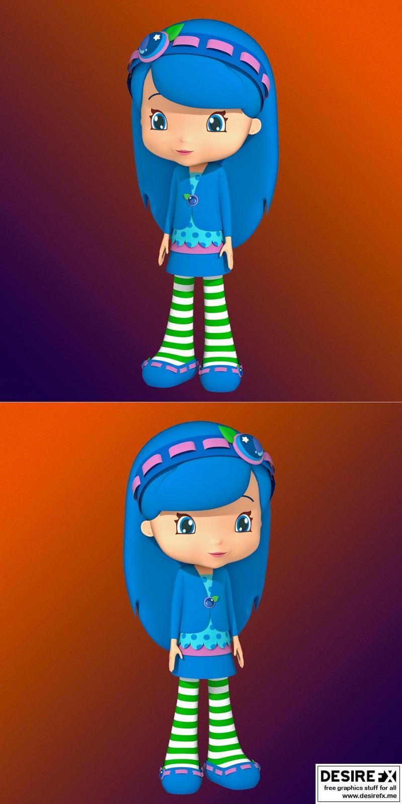 2010年代蓝莓松饼 3D打印模型|2010s Blueberry Muffin – 3D Print Model STL