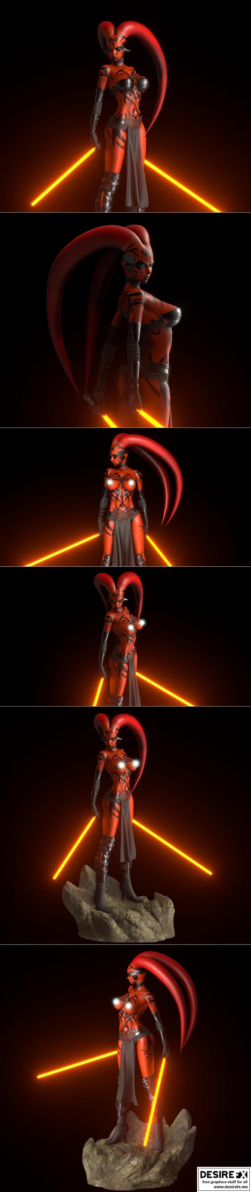 PgGasta - 达斯·塔隆 3D打印模型|PgGasta – Darth Talon – 3D Print Model STL