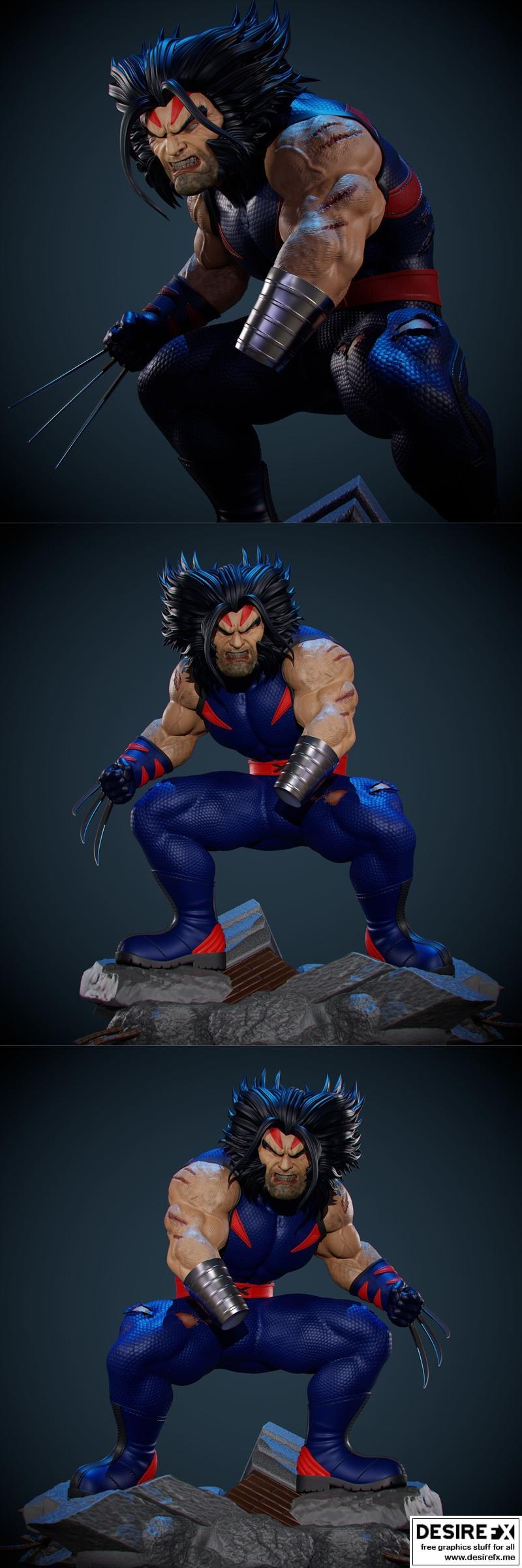 Wolverine - 末日危机 3D打印模型|Wolverine – Age of Apocalypse – 3D Print Model STL
