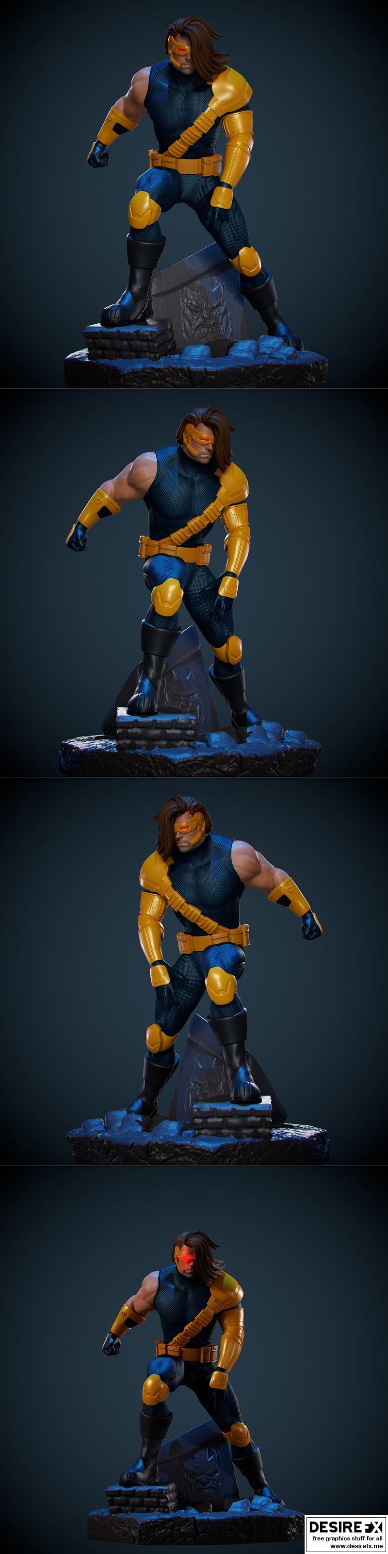 环形者 - 年代终结 - 3D打印模型|Cyclops – Age of Apocalypse – 3D Print Model STL