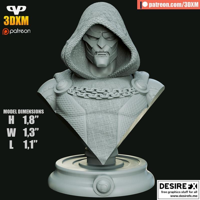 Dr. Doom Bust – 3D Print Model STL