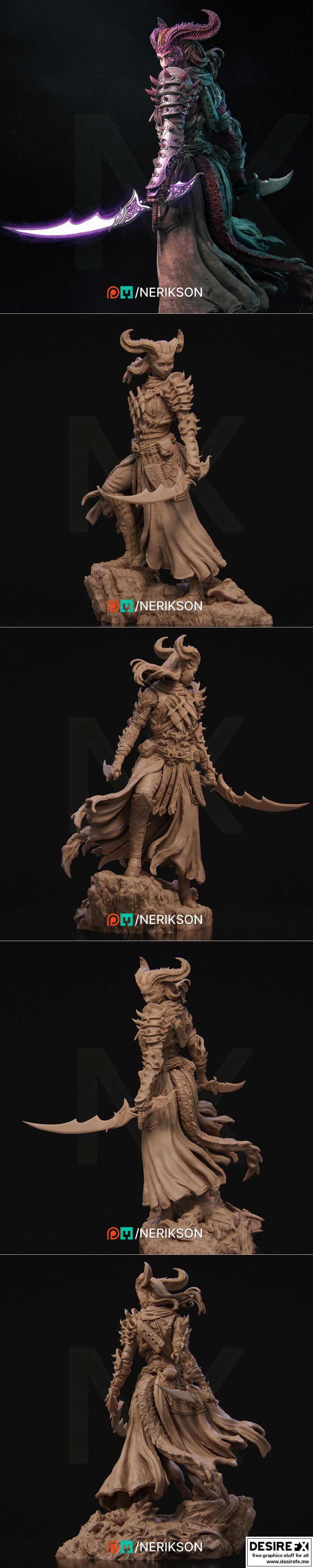 Nerikson - Lensi雕像 - 3D打印模型|Nerikson – Lensi Statue – 3D Print Model STL