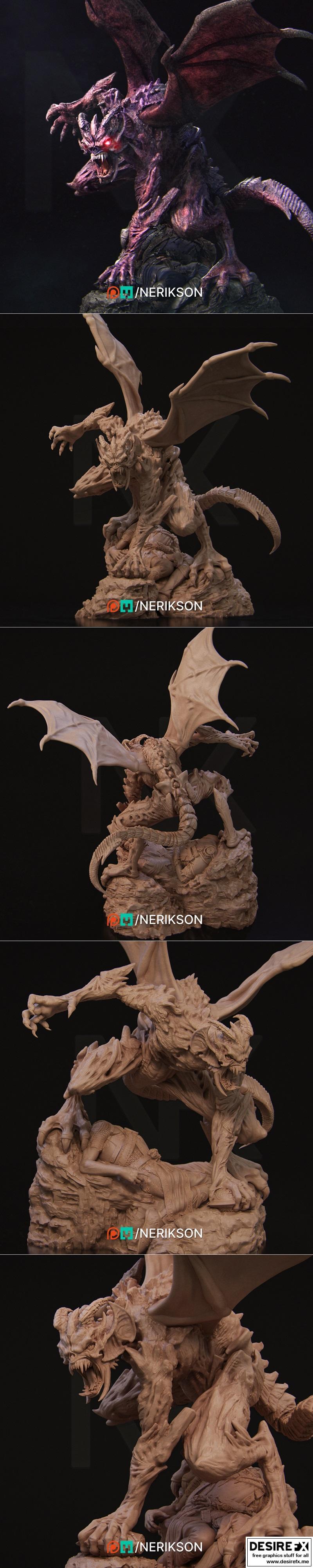 Nerikson工作室出品《史蒂夫恶魔鬼》3D打印模型|Nerikson – Steve the Demon Imp – 3D Print Model STL