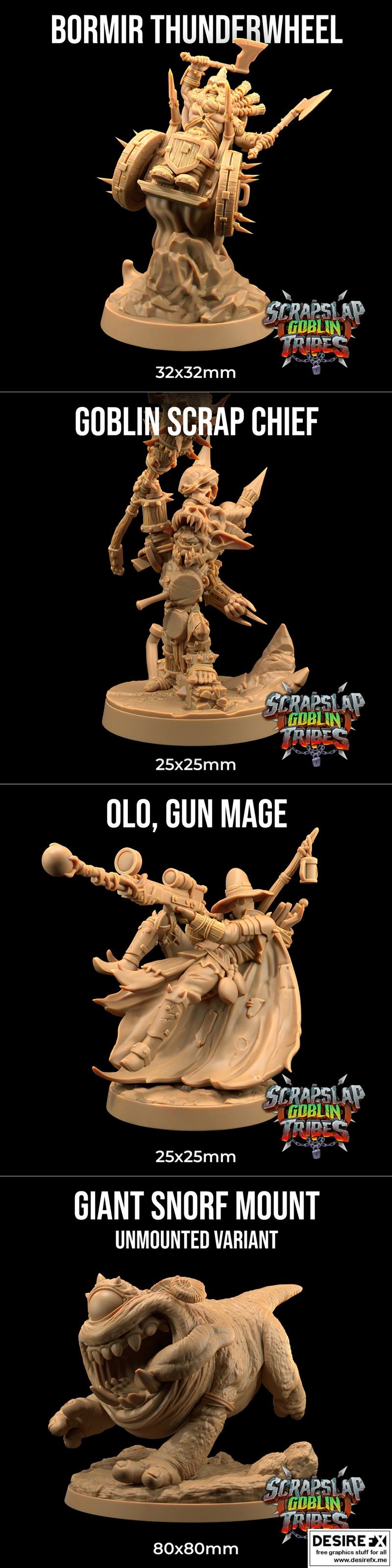 龙捕手旅舍——废料 slap 剪刀族部落——捕手等级 3D打印模型|The Dragon Trappers Lodge – Scrap Slap Goblin Tribes – Trapper Tier – 3D Print Model STL