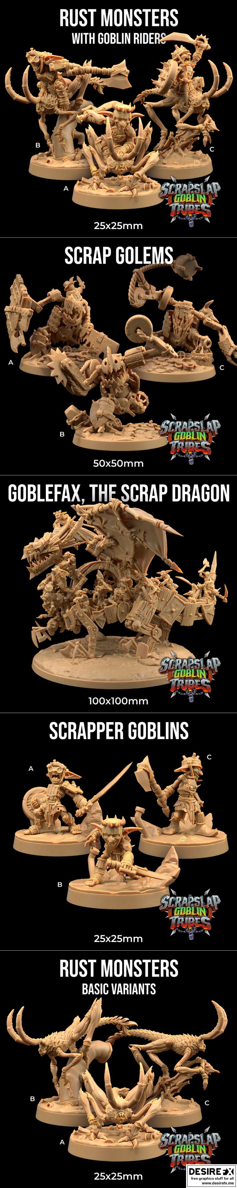 龙捕手旅舍——废料 slap 剪刀族部落——捕手等级 3D打印模型|The Dragon Trappers Lodge – Scrap Slap Goblin Tribes – Trapper Tier – 3D Print Model STL