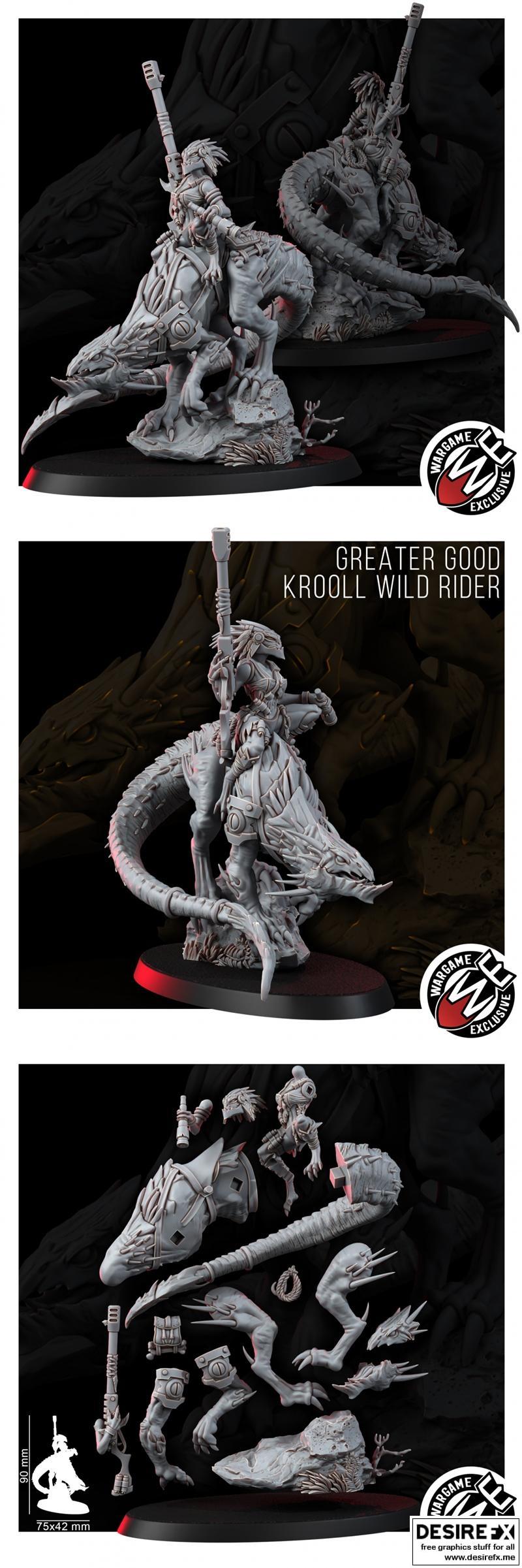 Krooll Wild Rider 3D打印模型|Greater Good Krooll Wild Rider – 3D Print Model STL