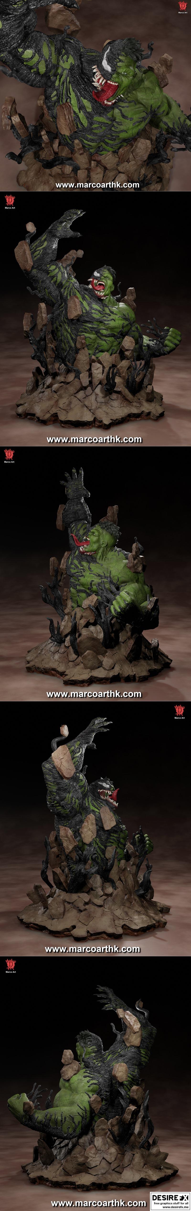 Marco Art - 绿巨侠 - 3D打印模型|Marco Art – Hulk – 3D Print Model STL