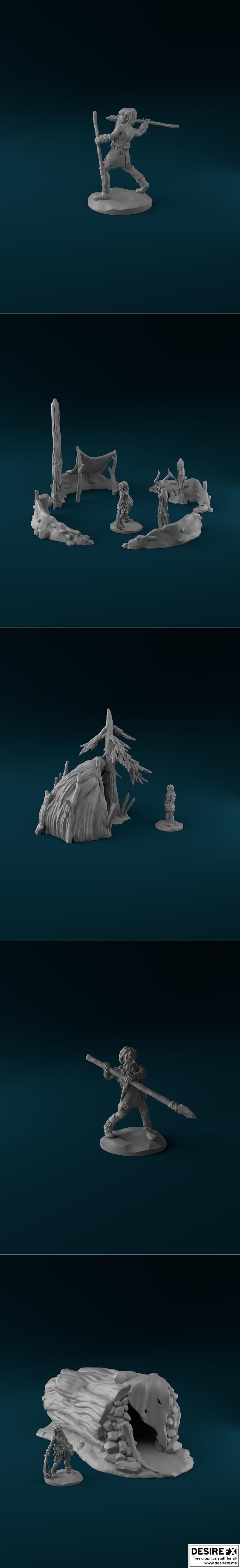 StoneAxe迷你模型——《防线》3D打印雕塑|StoneAxe Miniatures – The Rampart – 3D Print Model STL