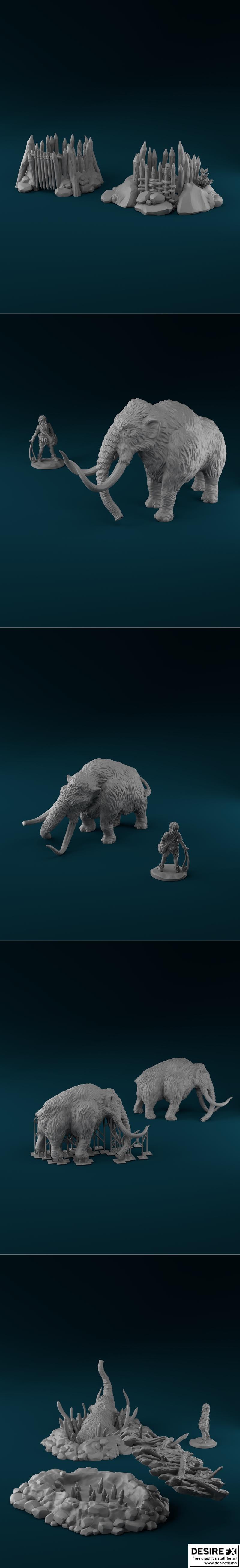 StoneAxe迷你模型——《防线》3D打印雕塑|StoneAxe Miniatures – The Rampart – 3D Print Model STL