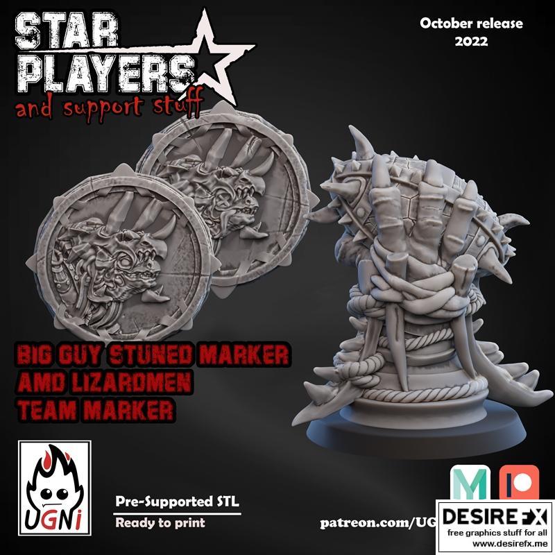 原始标题：Primal – Lizardmen markers – 3D Print Model STL

解析：
- 作品名称：Primal（通常指游戏《Primal》或相关题材）
- 角色名称：Lizardmen（蜥蜴人，出自《Primal》游戏中的种族）
- 类型：3D打印模型

中文标题建议：
《Primal 蜥蜴人标记 3D打印模型》|Primal – Lizardmen markers – 3D Print Model STL