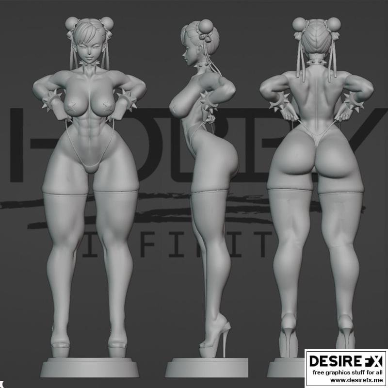 春丽V1 - 3D打印模型|Chun-Li V1 – 3D Print Model STL