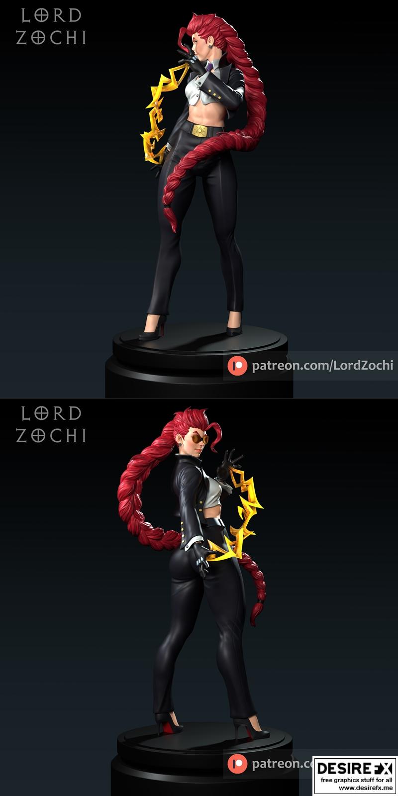 红影毒蛇——3D打印模型|Lord Zochi – Crimson Viper – 3D Print Model STL