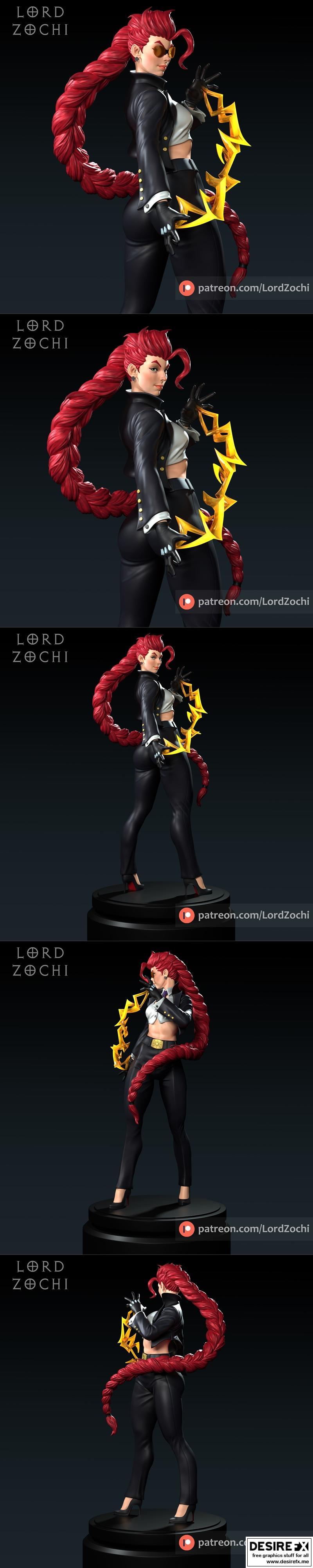 红影毒蛇——3D打印模型|Lord Zochi – Crimson Viper – 3D Print Model STL