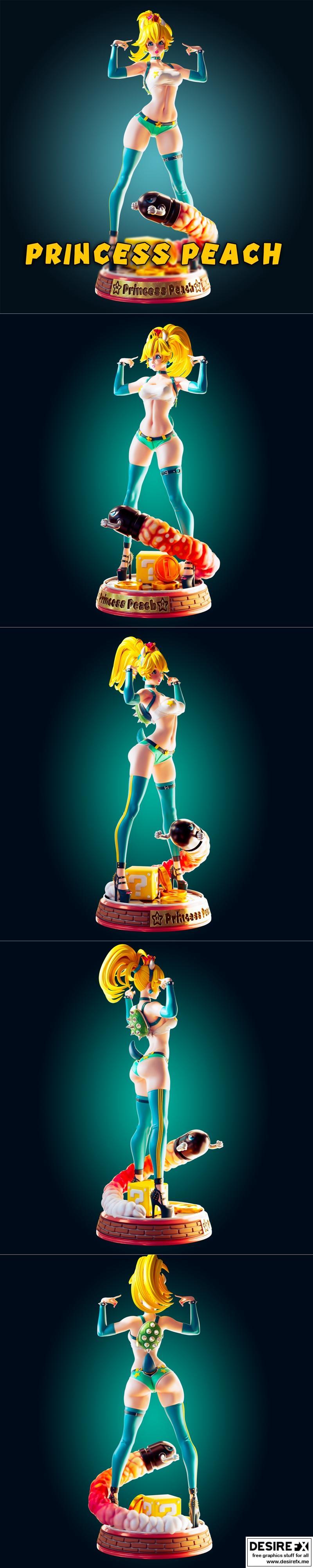 瑞乌官-皮卡丘纤细款-3D打印模型|Officer Rhu – Princess Peach Thin & Fine – 3D Print Model STL