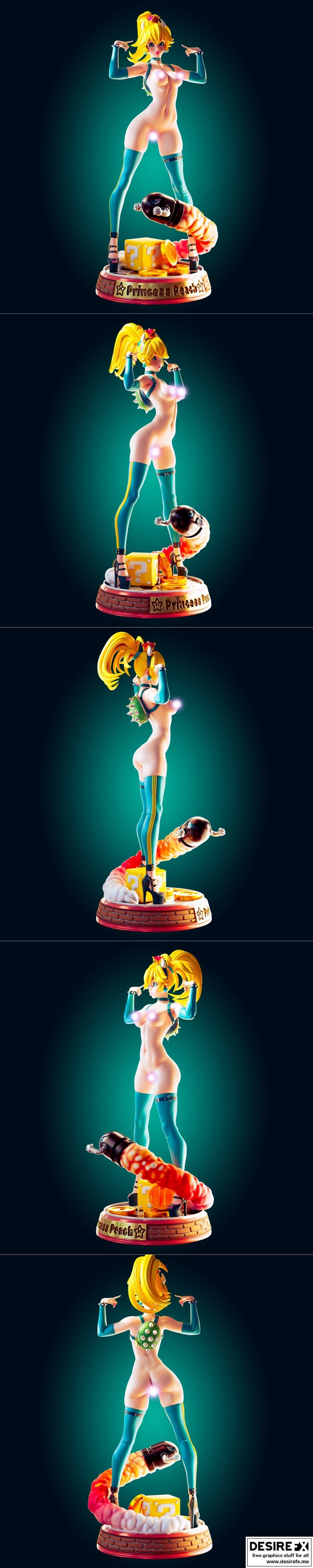 瑞乌官-皮卡丘纤细款-3D打印模型|Officer Rhu – Princess Peach Thin & Fine – 3D Print Model STL