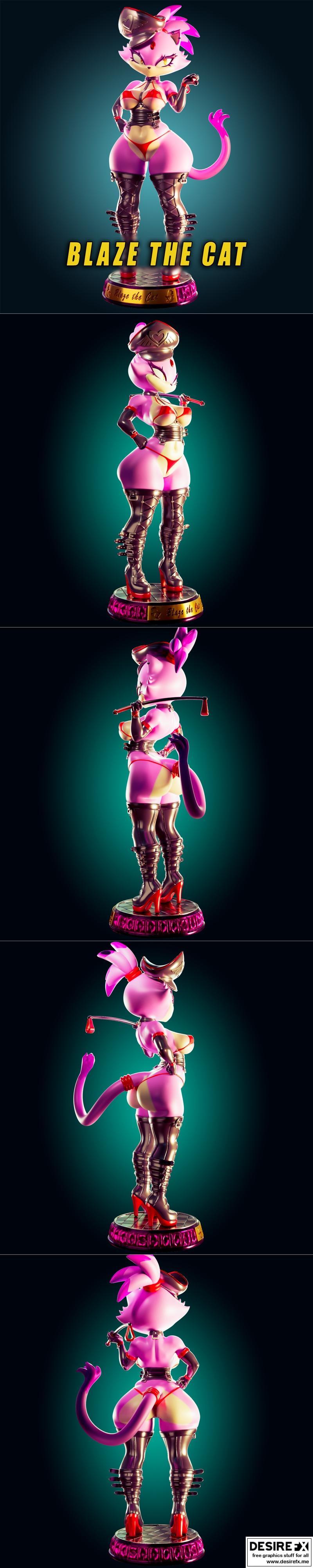 Blaze the Cat 3D打印模型|Officer Rhu – Blaze the Cat – 3D Print Model STL