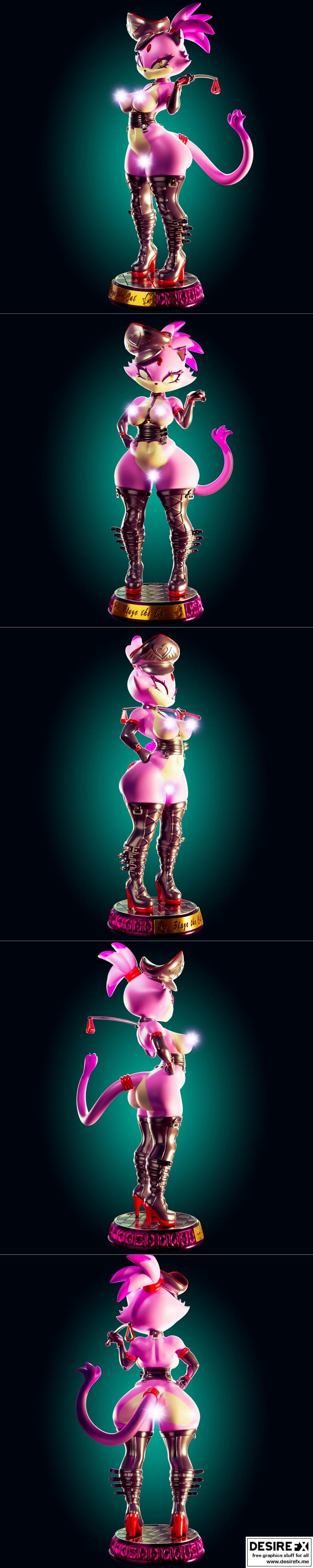 Blaze the Cat 3D打印模型|Officer Rhu – Blaze the Cat – 3D Print Model STL