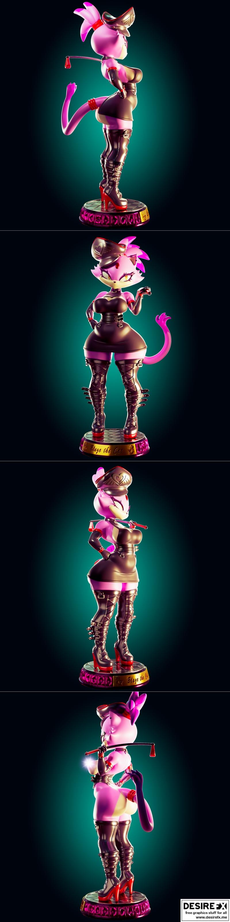 Blaze the Cat 3D打印模型|Officer Rhu – Blaze the Cat – 3D Print Model STL