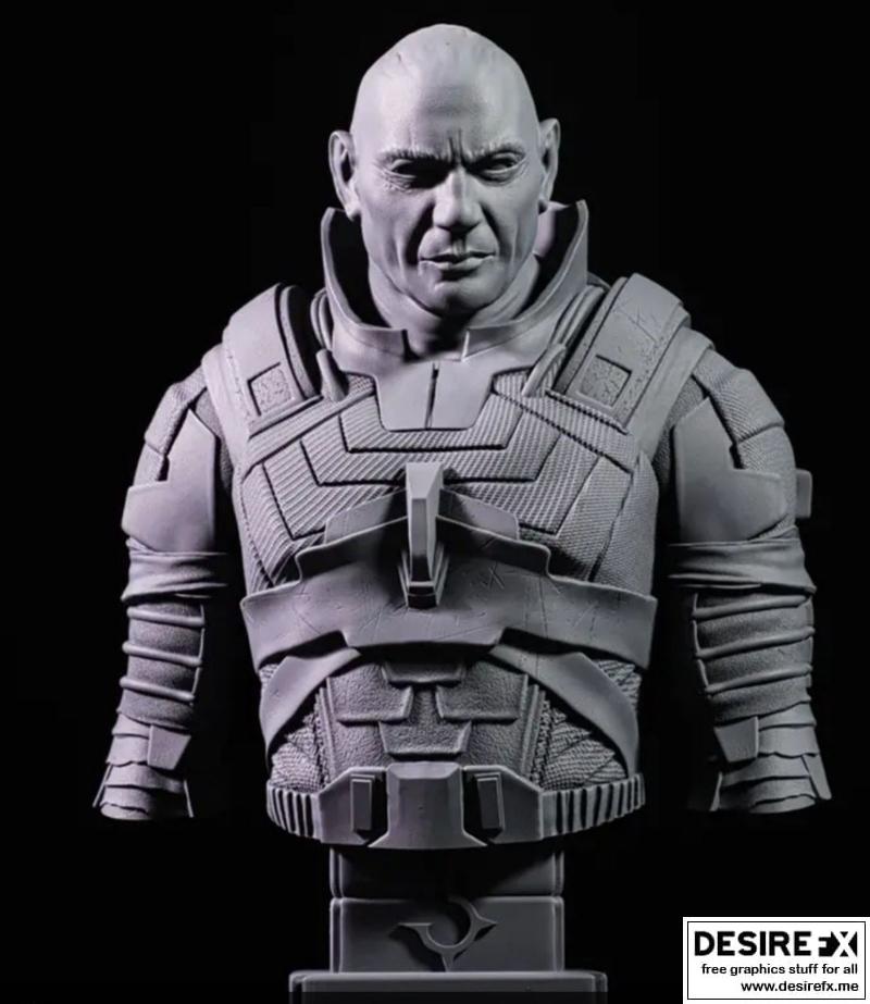 《沙丘：盖·拉布·拉巴恩 3D打印模型》|Count Glossu Rabban bust – Dune – 3D Print Model STL