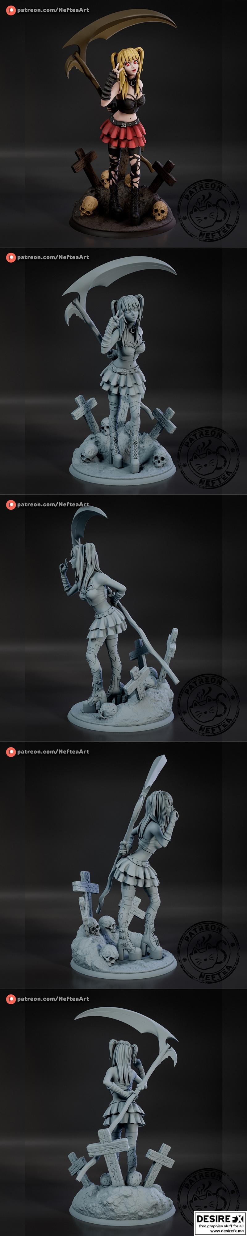 Neftea - Misa Amane - 3D打印模型|Neftea – Misa Amane – 3D Print Model STL
