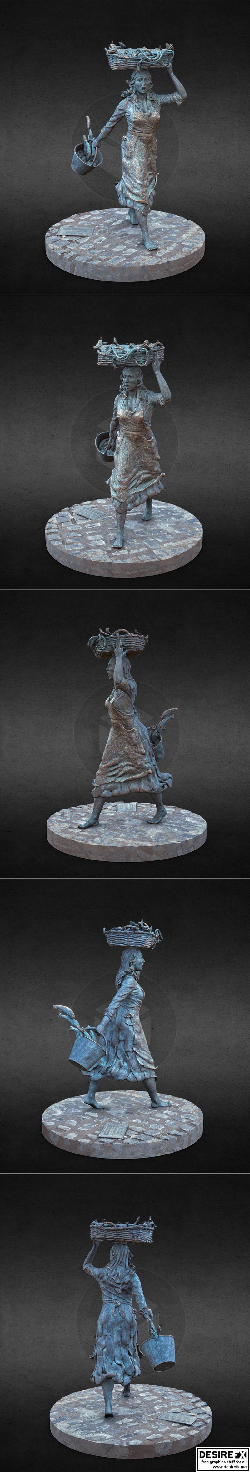 捕捞者 - La Pescadora 3D打印模型|La Pescadora – 3D Print Model STL