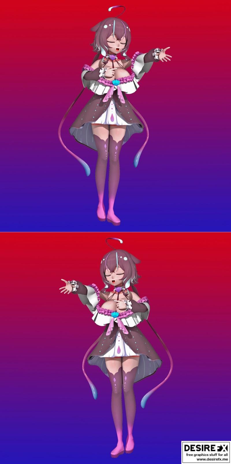 粉丝自制 vsinger 伊琳·梅尔迪斯 3D打印模型 STL|(Fan made) Vsinger Erin Meredith – 3D Print Model STL