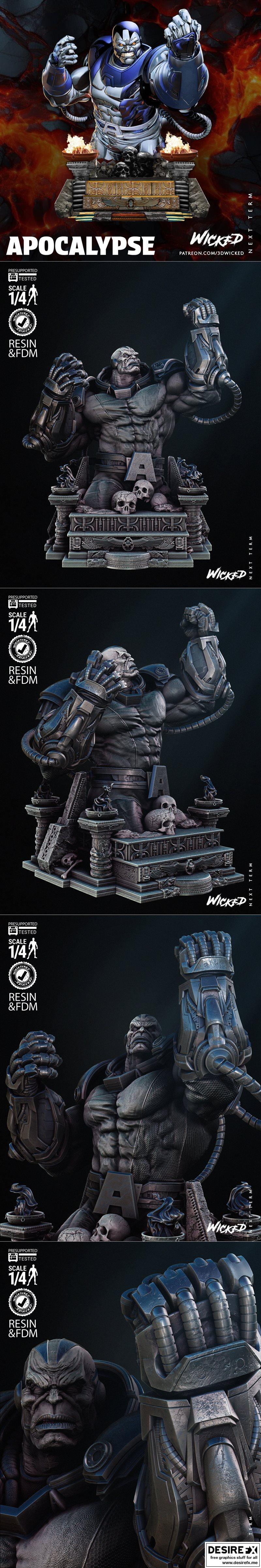 Wicked Apocalypse 系列3D打印模型|Wicked – Apocalypse Bust – 3D Print Model STL