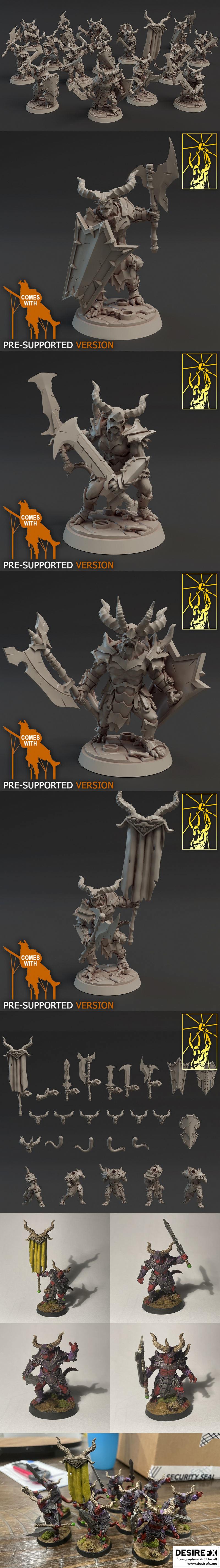 恶魔守卫者 3D打印模型|Demon Guards – 3D Print Model