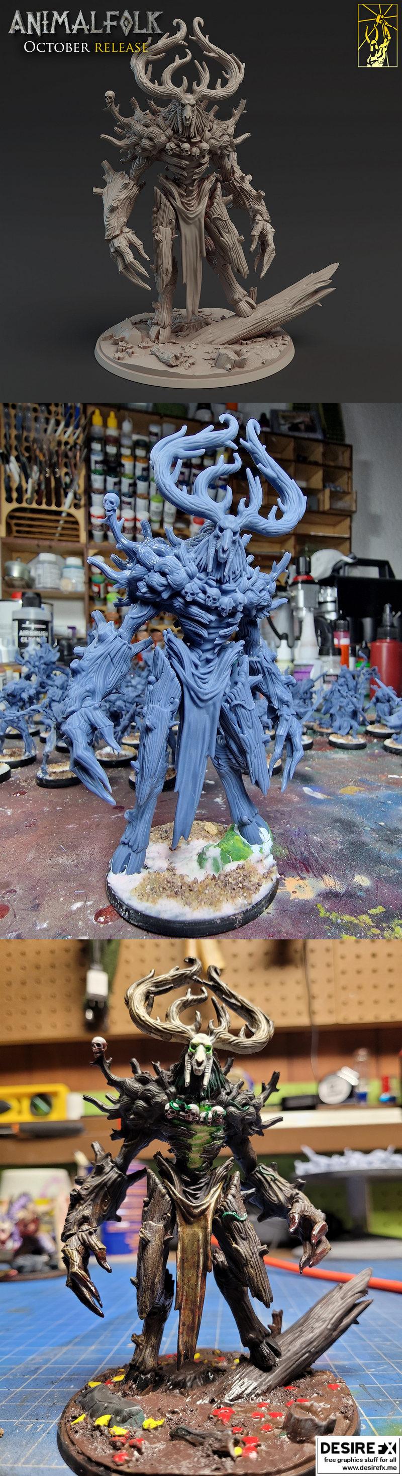 原始之境 primal 精灵 3D打印模型|Gloomvale Primeval Spirit – 3D Print Model