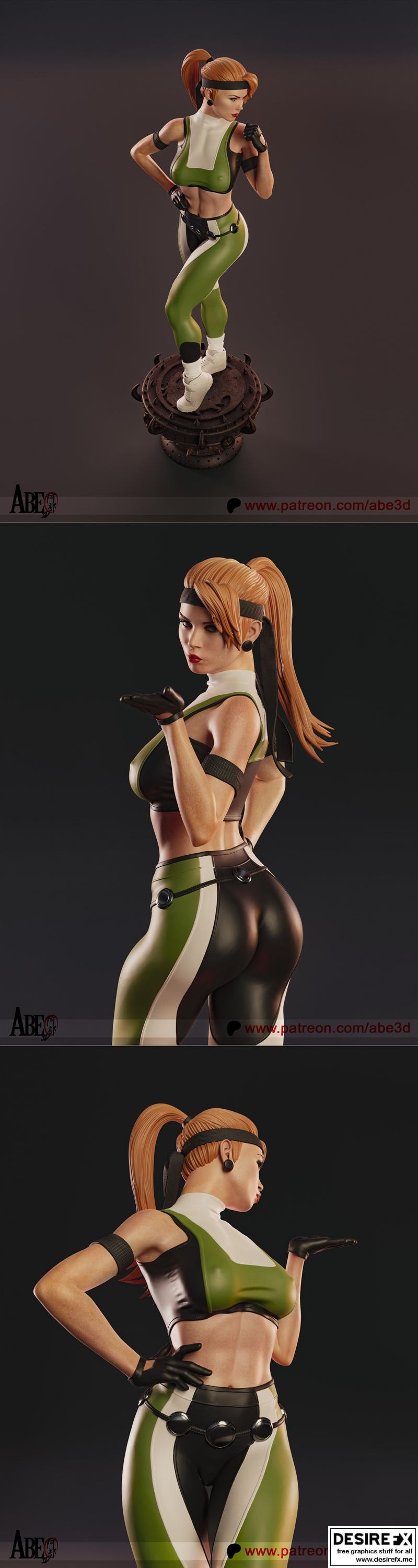 Abe3D – Sonya Blade – 3D Print Model STL