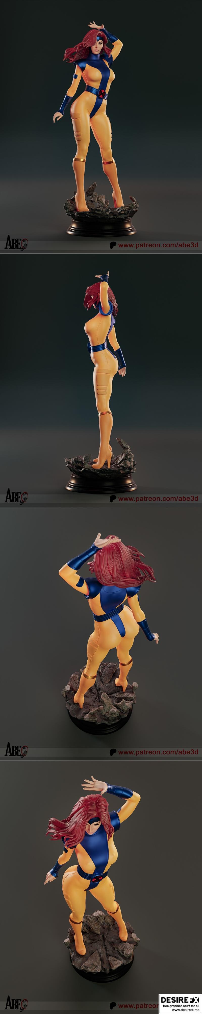 Abe3D - 金刚狼 - 3D打印模型|Abe3D – Jean Grey – 3D Print Model STL